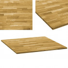Dessus de table bois de chêne massif carré épaisseur 23 mm - Dimensions au choix