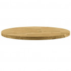 Dessus de table bois de chêne massif rond épaisseur 44 mm - Diamètre au choix