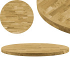 Dessus de table bois de chêne massif rond 44 mm 900 mm