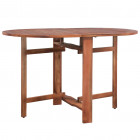 Vidaxl table ovale d'extérieur à dîner bois d'acacia 120x70x74 cm