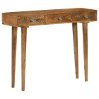 Table console bois de manguier massif 102 x 30 x 79 cm