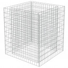 Vidaxl jardinière à gabion acier galvanisé 90 x 90cm - hauteur au choix