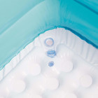 Piscine avec auvent 140 x 140 x 114 cm bleu 52192