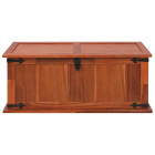 Coffre de rangement 90x45x40 cm bois d'acacia solide