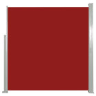 Auvent paravent store brise-vue latéral rétractable de patio jardin terrasse balcon protection visuelle écran 140 x 300 cm rouge helloshop26 02_0007092