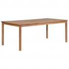 Table de jardin 200x100x77 cm bois solide de teck