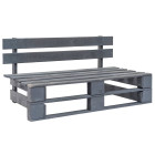 Banc de jardin meuble de patio d'extérieur terrasse palette de jardin bois gris helloshop26 02_0011836