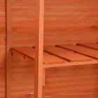 Abri de stockage de jardin 120x50x91 cm bois