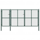 Portail de jardin acier 400 x 150 cm vert