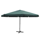 Parasol aluminium 500 cm vert 