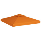 Toile de remplacement de belvédère 310 g/m² orange 3x3 m