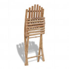 Set de 2 chaises pliables en bambou