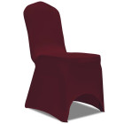 Housse de chaise extensible 4 pcs bordeaux