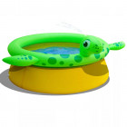 Jilong piscine gonflable de pulvérisation forme tortue 175x62 cm 1270 l