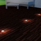  Lampes au sol à LED d'extérieur 3 pcs rond