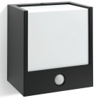 Applique cube détecteur Macaw IR IP44 LED H13 cm - Noir