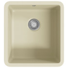 évier de cuisine granit seul lavabo beige