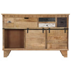 Buffet 140x38x90 cm bois de manguier massif