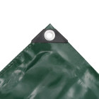 Bâche bâche polyvalente et résistante 650 g / m² 5 x 6 m vert