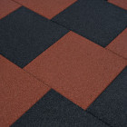 Carreaux de protection antichoc caoutchouc 50x50x3cm - 12 pièces - Couleur au choix