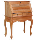 Bureau secrétaire 78x42x103 cm bois d'acajou massif