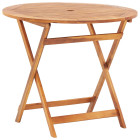 Table pliable de jardin 90x75 cm bois d'acacia massif