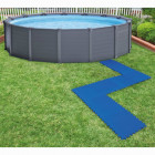 Bâches de sol de piscine 8 pcs 50 x 50 cm Bleu