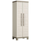 Armoire de rangement à étagères excellence beige et taupe 182 cm