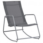 Chaise à bascule de jardin 95x54x85 cm textilène - Couleur au choix