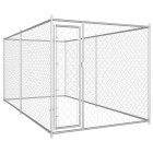 Chenil extérieur cage enclos parc animaux chien d'extérieur pour chiens 382 x 192 x 185 cm  02_0000350