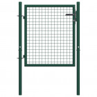 Portail de clôture Acier 100x75 cm Vert
