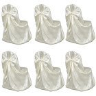 Housses de chaise pour banquet de mariage 12 pcs crème