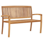 Banc de jardin meuble de patio d'extérieur terrasse meuble de patio d'extérieur terrasse 128,5 x 57,5 x 90 cm bois de teck solide 