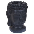 Pot à fleurs figurine de bouddha 25x26x35 cm anthracite