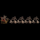 Cordon lumineux de Noël 4 rennes et traîneau 1548 LED 500x80 cm