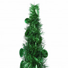 Sapin de Noël artificiel escamotable Vert 150 cm PET