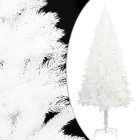Sapin de Noël artificiel avec support Blanc 210 cm PE