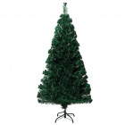 Sapin de Noël artificiel avec support Vert 150 cm Fibre optique