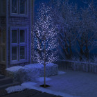 Sapin de Noël 1200 LED bleu Cerisier en fleurs 400 cm