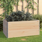 Jardinières surélevées 3 pcs 80x120 cm bois de pin solide