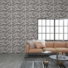 Panneaux muraux 3d design brique gris foncé 11 pcs eps