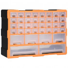 Organisateur multi-tiroirs avec 40 tiroirs 52x16x37,5 cm - Couleur au choix