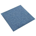 Dalles de tapis de sol 20 pcs 5 m² 50x50 cm bleu