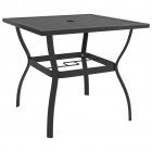 Table de jardin anthracite acier - Dimensions au choix