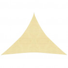 Voile d'ombrage 160 g/m² beige 3x3x3 m pehd