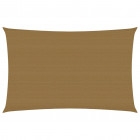 Voile d'ombrage 160 g/m² taupe 3x5 m pehd