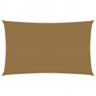 Voile d'ombrage 160 g/m² taupe 4x7 m pehd