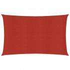 Voile d'ombrage 160 g/m² rouge 4x7 m pehd