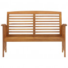 Banc de jardin 119 cm bois d'acacia solide