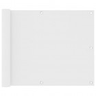 Écran de balcon blanc 75x300 cm tissu oxford